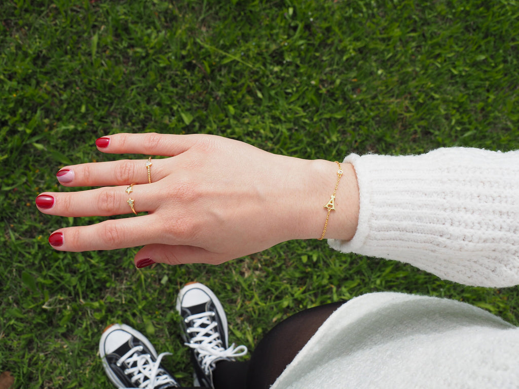 Pulsera INICIAL para Mujer de Plata Personalizada