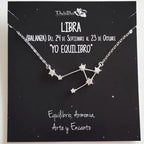 Gargantilla para Mujer HORÓSCOPOS con CONSTELACIONES Plata y Circonitas ThaiBa