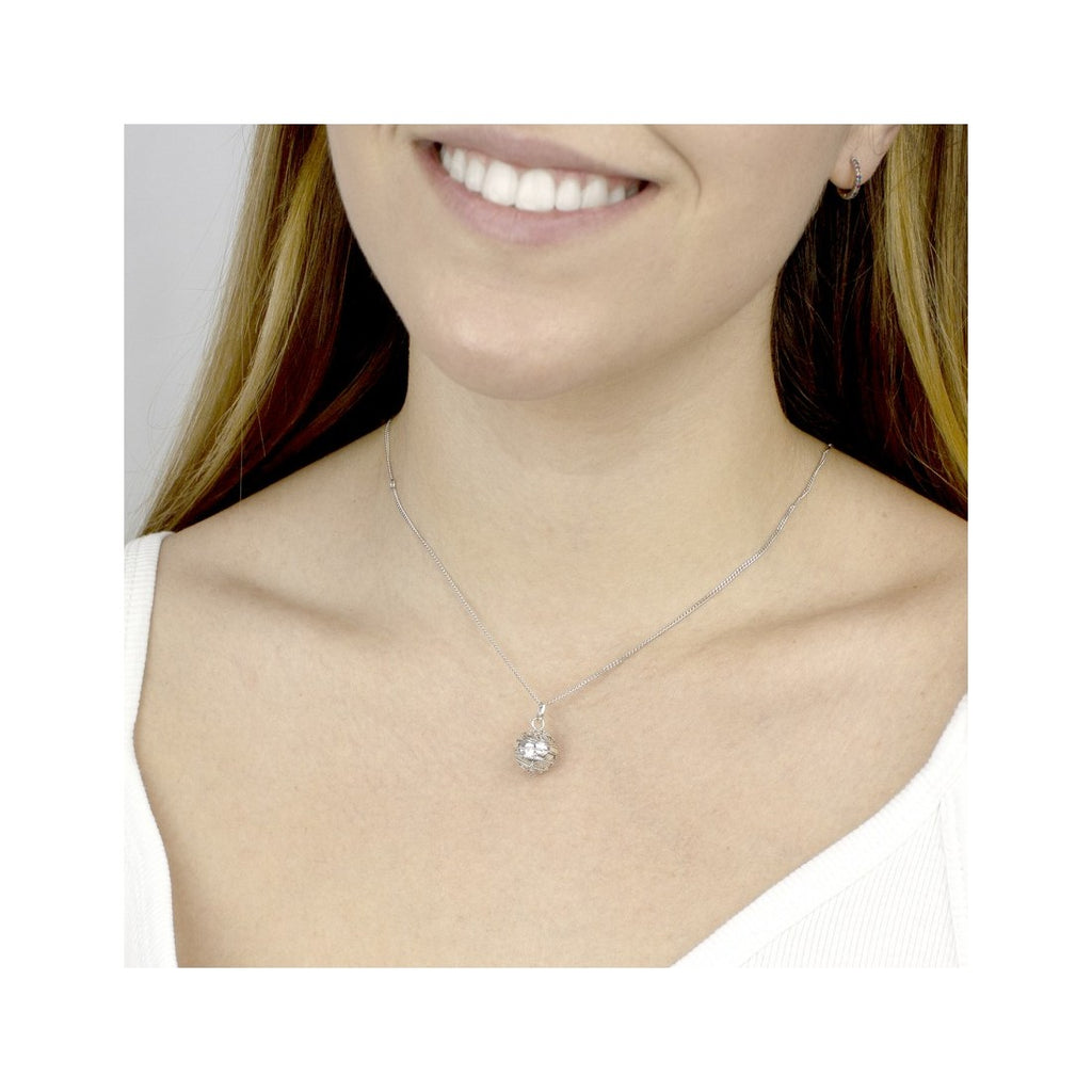 LLAMADOR DE ÁNGEL | Plata de Ley y Protección Colgante para Mujer