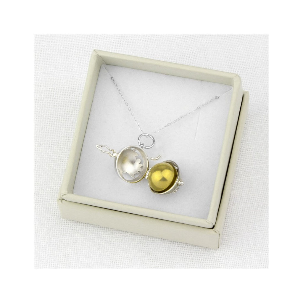 LLAMADOR DE ÁNGEL | Plata de Ley y Protección Colgante para Mujer