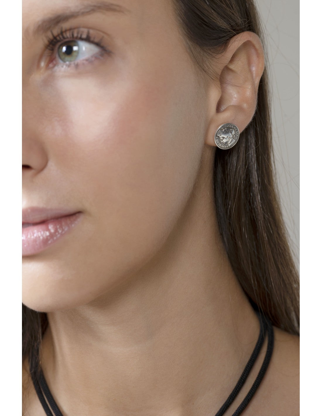 Pendientes para Mujer Acero Bañado en Plata Sophie de Ciclón