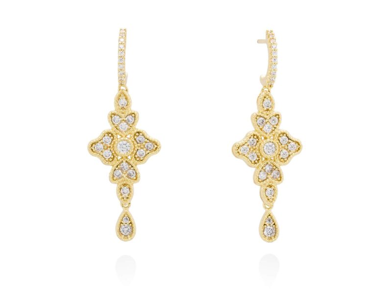 Pendientes para Mujer Boda Plata Chapada en Oro VICTORIA BOHO