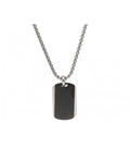 Colgante Placa Acero para Hombre LISKA Negro personalizable
