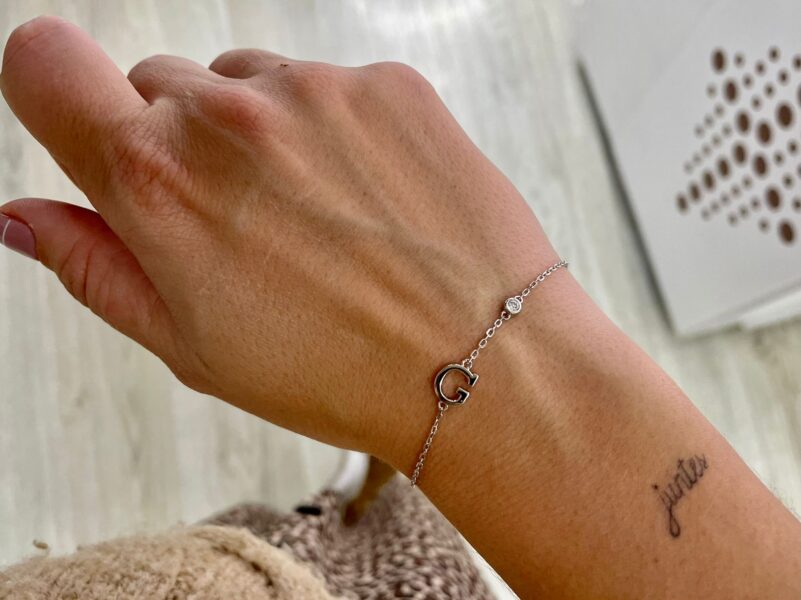 Pulsera INICIAL para Mujer de Plata Personalizada