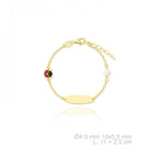 Pulseras de Bebé Infantil en Plata y Plata Chapado en Oro