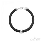 Pulsera Cuero Plata PERSONALIZADA para Hombre y para Mujer Otros Regalos Ocasiones Especiales