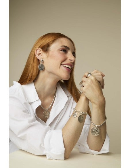 Pulsera para Mujer Acero Bañado en Plata Giselle de Ciclón