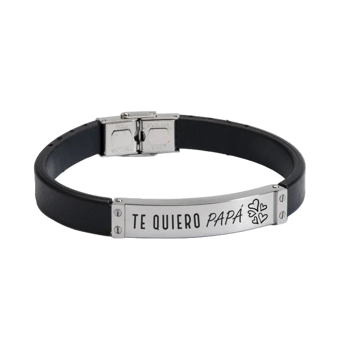 pulsera-hombre-acero-grabada-te-quiero-papa