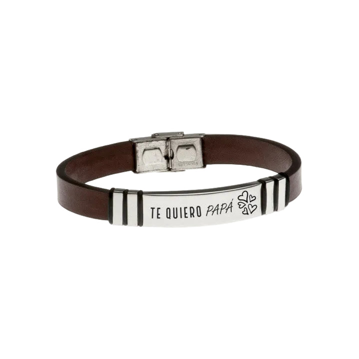 pulsera-hombre-acero-grabada-te-quiero-papa_marron