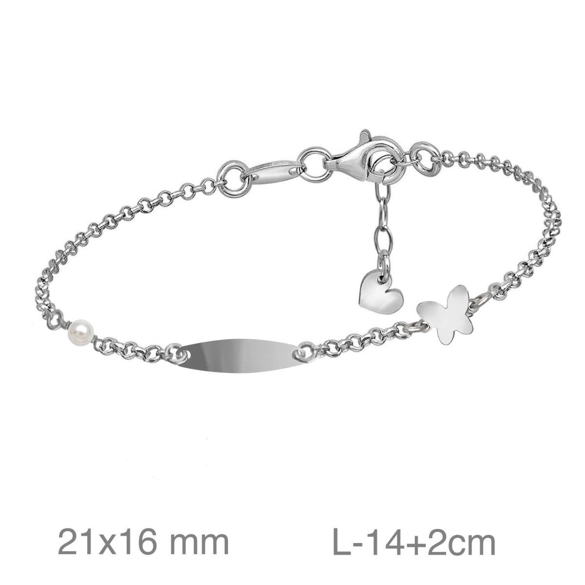 pulsera-plata-comunion-placa-mariposa-perla