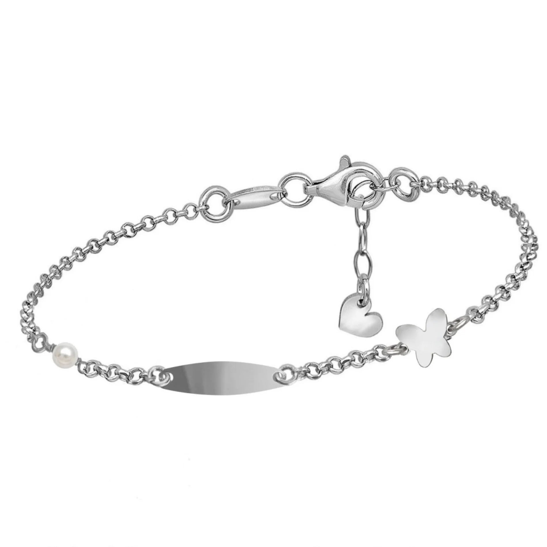 pulsera-plata-comunion-placa-mariposa-perla