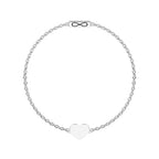 Pulsera Infinity Corazón Acero 316L con Charm