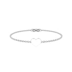 Pulsera Infinity Corazón Acero 316L con Charm