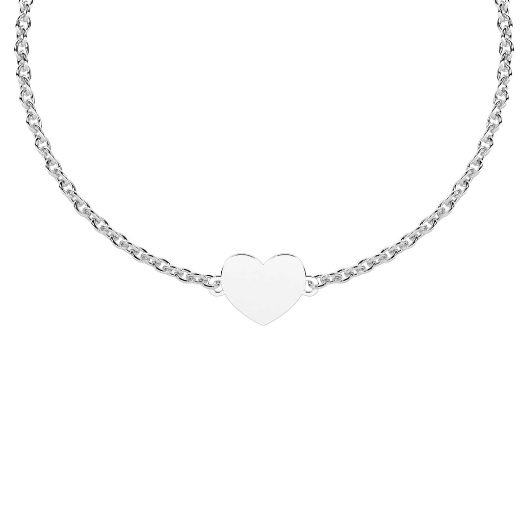 Pulsera Infinity Corazón Acero 316L con Charm