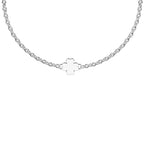 Pulsera Infinity Trébol Acero 316L con Charm de la Suerte
