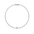 pulsera Infinity con Diamante Lab-grown 2 mm y Acero
