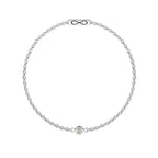 pulsera Infinity con Diamante Lab-grown 2 mm y Acero