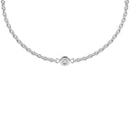 pulsera Infinity con Diamante Lab-grown 2 mm y Acero