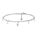 Tobillera Lightnings en Plata de Ley 925