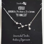 Gargantilla para Mujer HORÓSCOPOS con CONSTELACIONES Plata y Circonitas ThaiBa