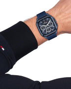Reloj para Hombre Acero y Correa de Piel Azul Herald 1792219 Tommy Hilfiger