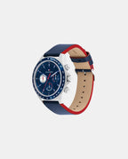 Reloj para Hombre Acero y Correa Piel Azul Clark 1792209 Tommy Hilfiger