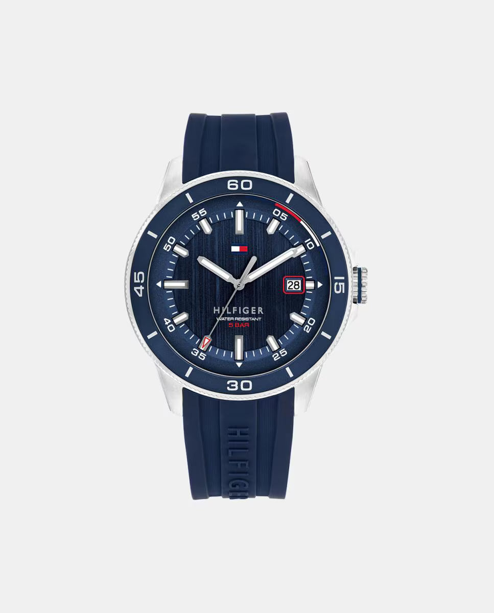 Reloj para Hombre de Acero Remy 1792225 Azul Tommy Hilfiger
